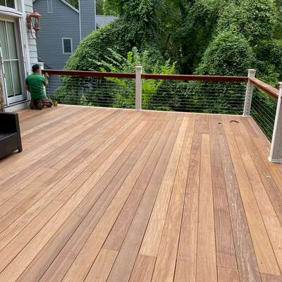 Ipe Deck With Lights