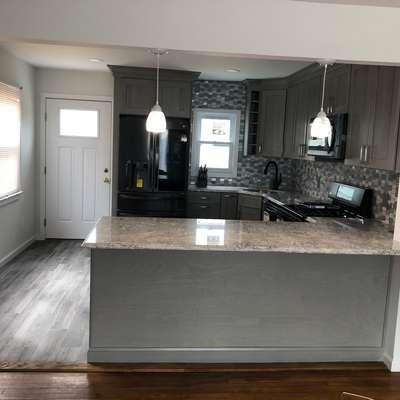 Kitchen with heating Floor