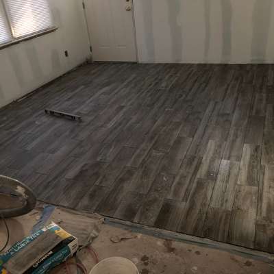 Kitchen with heating Floor