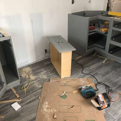 Kitchen with heating Floor