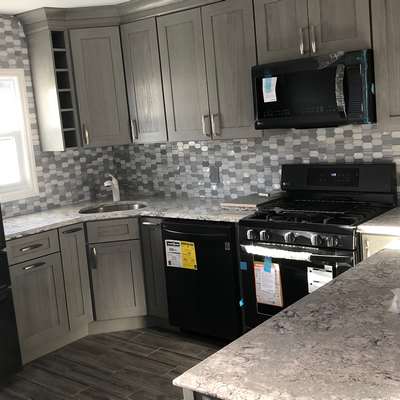 Kitchen with heating Floor